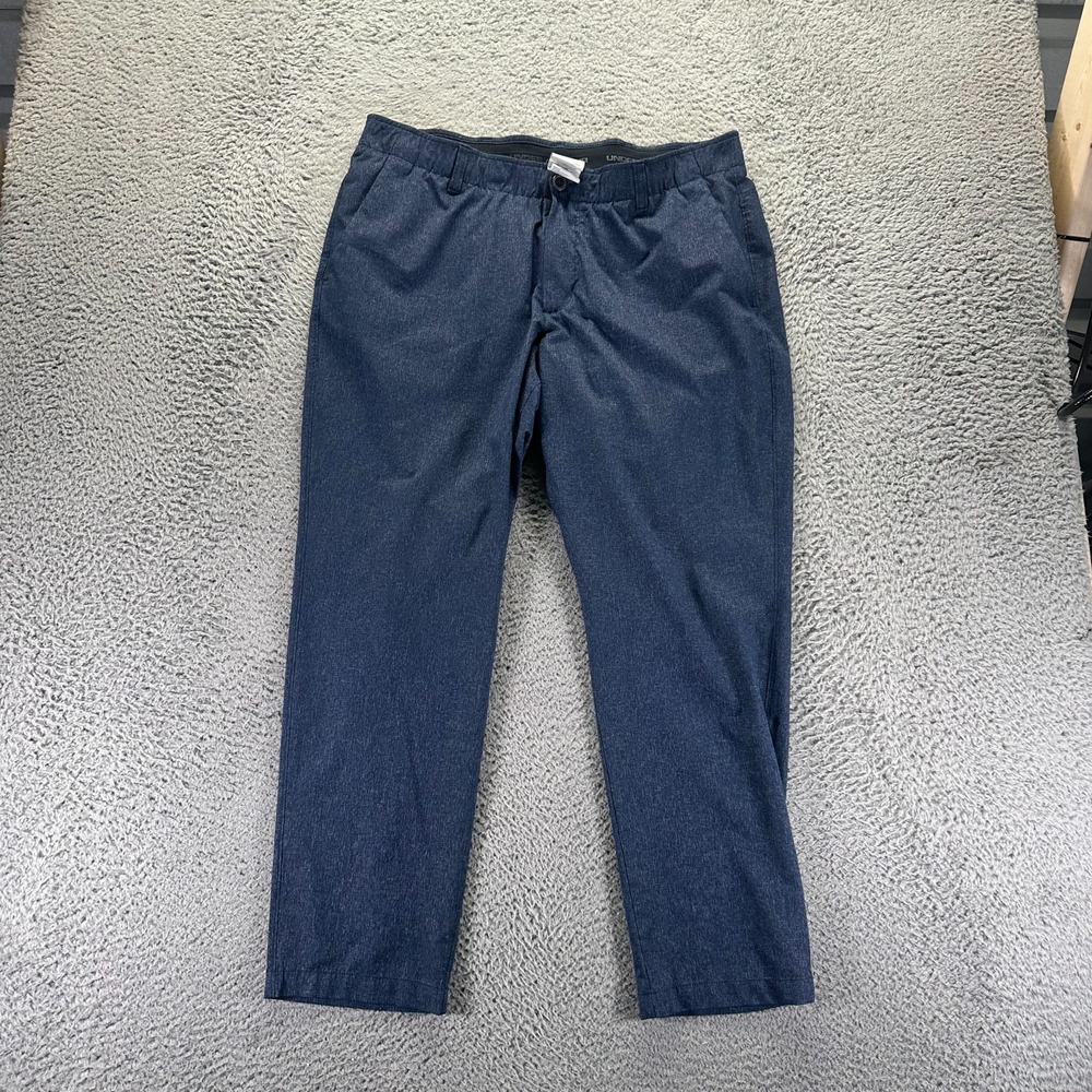 Under Armour Pant Mens 38x29 Blue Polyester Golf Straight Performance Sports